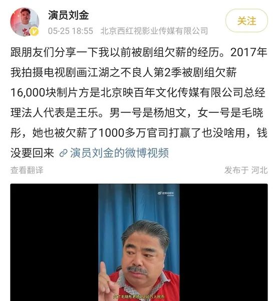 毛晓彤被欠薪1250万 ，7年前高收入惹争议，网友：她也不红