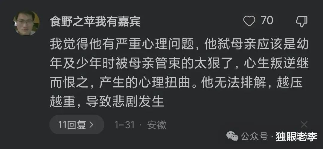 吴谢宇赎罪了，当年被他残忍杀害的亲生母亲，如今却遭遇双重网暴  第4张