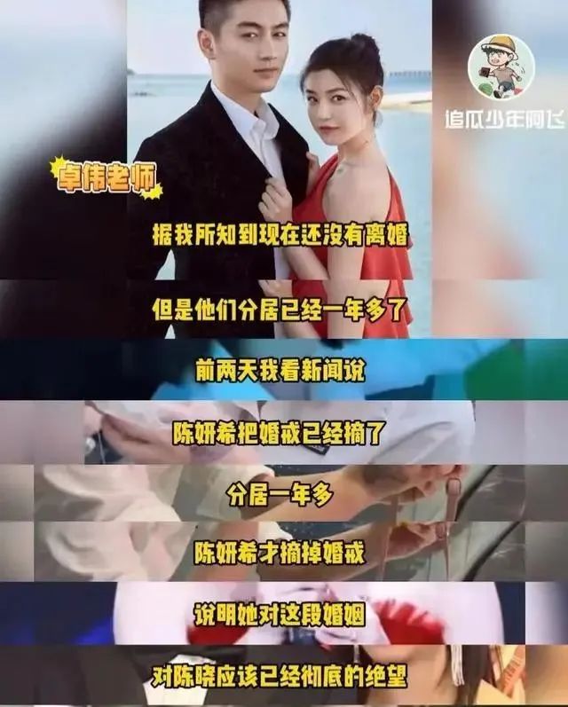 卓伟曝陈妍希婚变内幕：男方不要孩子原因炸裂，陈妍希曾多次求和