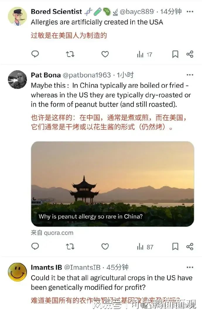 美国博主：我女儿在美国对花生严重过敏，在中国吃却没事，为什么？  第5张