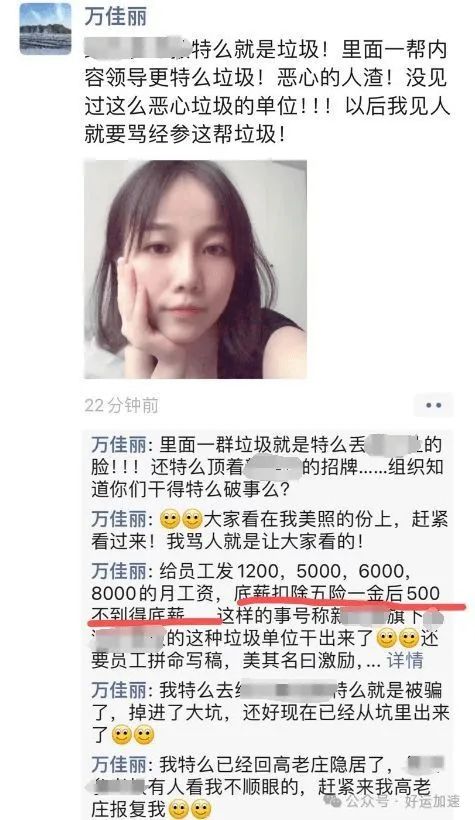 网传美女记者从国内某报社离职：扣除五险一金后就剩500的底薪  第1张