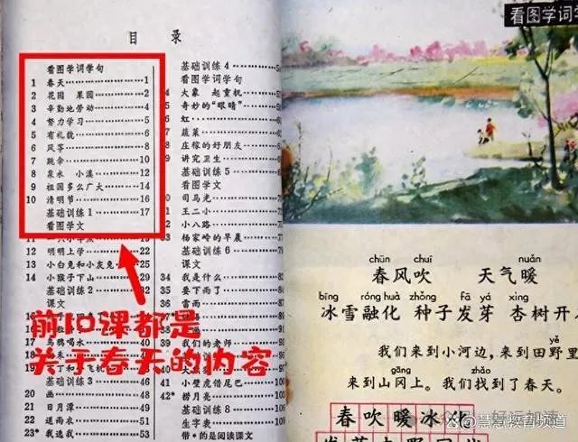 现在回看1988版小学语文课本，不但三观正而且接地气,令人难忘