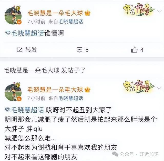 毛晓慧发11条动态回应仙剑四：我丑到大家了，又哭又笑疑心态崩了  第5张