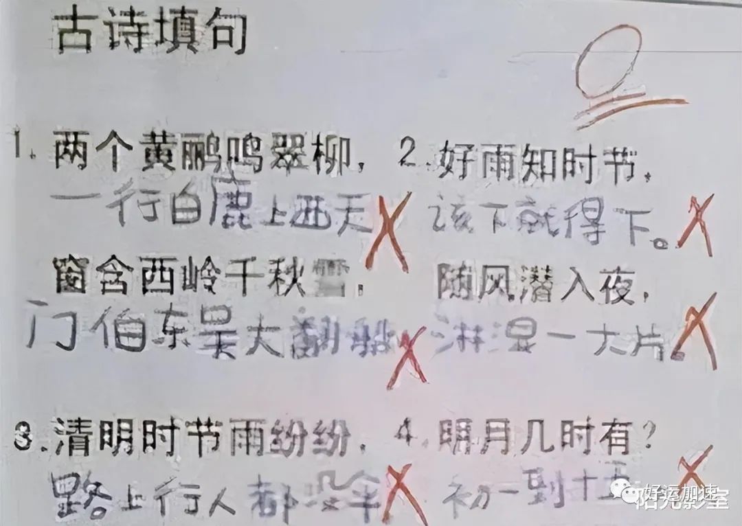 “李白乘舟没带钱”，小学生“打油诗”走红，老师气得直接给0分