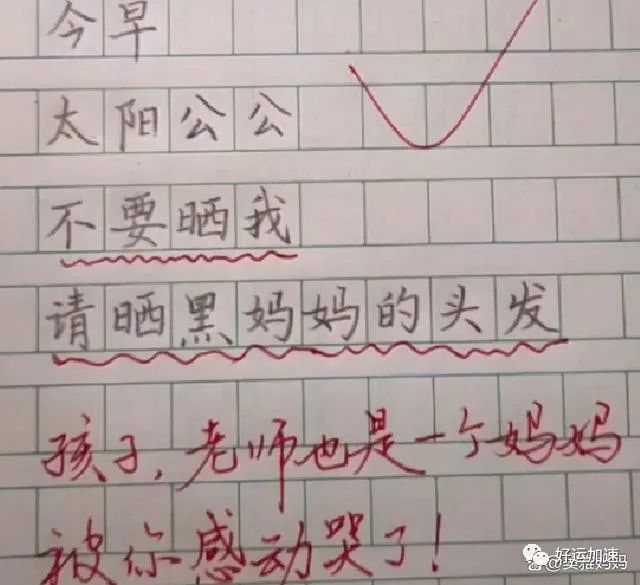 小学生作文《奶奶老了》走红，老师看完笑出鹅叫，爸爸：别啥都说