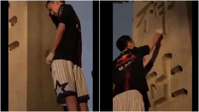 逮1中国男子！靖国神社“撒尿”、涂鸦，网红「铁头」遭日本警察通缉！  第1张