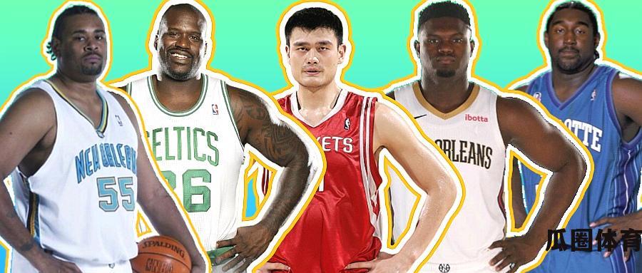 NBA历史最惊人的10大球星体重